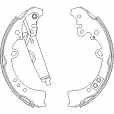 Z4218.01 WOKING Комплект тормозных колодок