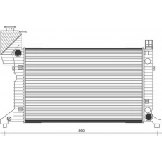 350213943000 MAGNETI MARELLI Радиатор, охлаждение двигателя