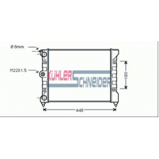 1304301 KUHLER SCHNEIDER Радиатор, охлаждение двигател