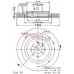 24697 V METZGER Тормозной диск