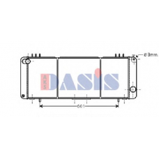 520710N AKS DASIS Радиатор, охлаждение двигателя
