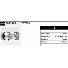 DC81460 DELCO REMY Тормозной суппорт