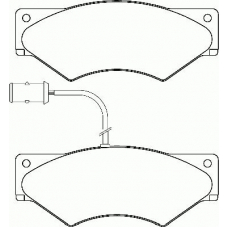 P A6 007 BREMBO Комплект тормозных колодок, дисковый тормоз