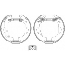 8DB 355 005-101 HELLA Комплект тормозных колодок