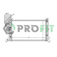 PR 3546A1 PROFIT Радиатор, охлаждение двигателя