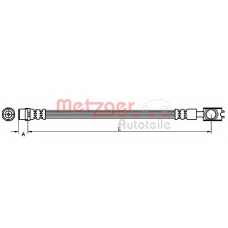 4110521 METZGER Тормозной шланг