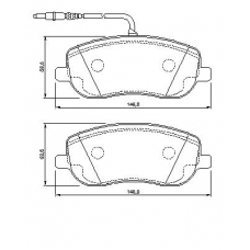 0 986 424 789 BOSCH Комплект тормозных колодок, дисковый тормоз