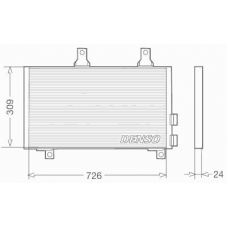 DCN11003 DENSO Конденсатор, кондиционер