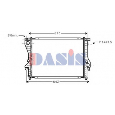 051810N AKS DASIS Радиатор, охлаждение двигателя