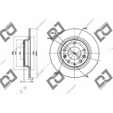 BD1379 DJ PARTS Тормозной диск