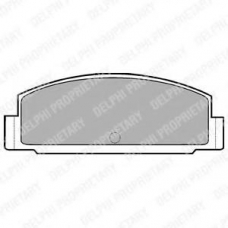 LP450 DELPHI Комплект тормозных колодок, дисковый тормоз