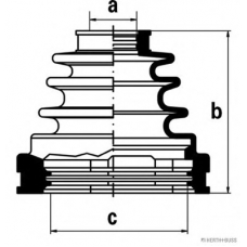 J2882006 HERTH+BUSS JAKOPARTS Комплект пылника, приводной вал