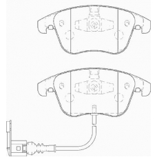 FD7349A NECTO Комплект тормозных колодок, дисковый тормоз