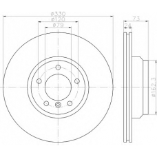 8DD 355 111-941 HELLA Тормозной диск