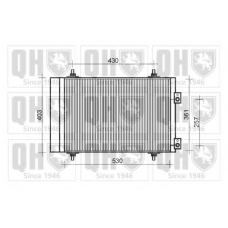 QCN568 QUINTON HAZELL Конденсатор, кондиционер