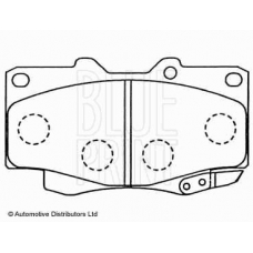 ADT34281 BLUE PRINT Комплект тормозных колодок, дисковый тормоз