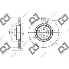 BD1840 DJ PARTS Тормозной диск