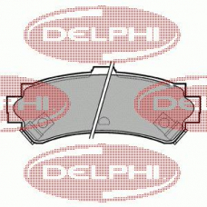 LP1012 DELPHI Комплект тормозных колодок, дисковый тормоз