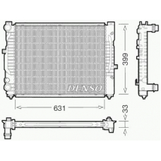 DRM32029 DENSO Радиатор, охлаждение двигателя