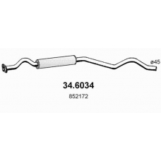 34.6034 ASSO Средний глушитель выхлопных газов