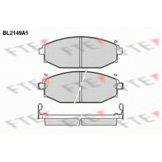 BL2149A1 FTE Комплект тормозных колодок, дисковый тормоз