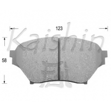 D3116 KAISHIN Комплект тормозных колодок, дисковый тормоз