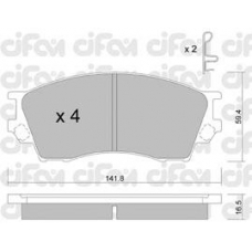 822-473-0 CIFAM Комплект тормозных колодок, дисковый тормоз