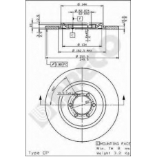 BS 7257 BRECO Тормозной диск