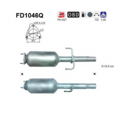 FD1046Q AS Сажевый / частичный фильтр, система выхлопа ОГ