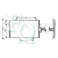 CO0239 EQUAL QUALITY Конденсатор, кондиционер