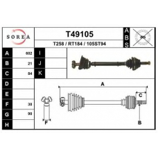 T49105 EAI Приводной вал