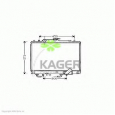 31-2822 KAGER Радиатор, охлаждение двигателя