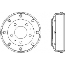 94011600 TEXTAR Тормозной барабан