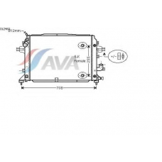 OL2460 AVA Радиатор, охлаждение двигателя