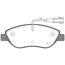 BPA0860.01 OPEN PARTS Комплект тормозных колодок, дисковый тормоз