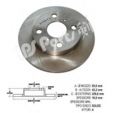 IBT-1261 IPS Parts Тормозной диск