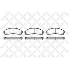 582 002B-SX STELLOX Комплект тормозных колодок, дисковый тормоз