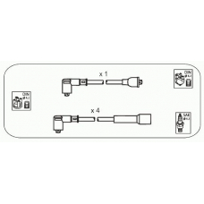 ABS5 JANMOR Комплект проводов зажигания