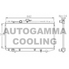 101353 AUTOGAMMA Радиатор, охлаждение двигателя