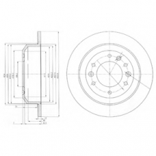 BG4138 DELPHI Тормозной диск