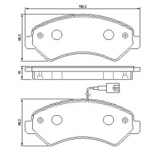 0 986 494 109 BOSCH Комплект тормозных колодок, дисковый тормоз