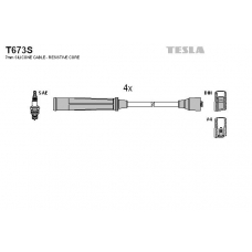 T673S TESLA Комплект проводов зажигания