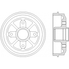 MBD227 MINTEX Тормозной барабан