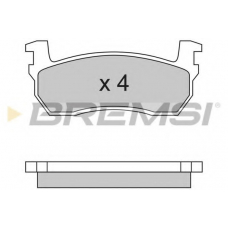 BP2259 BREMSI Комплект тормозных колодок, дисковый тормоз
