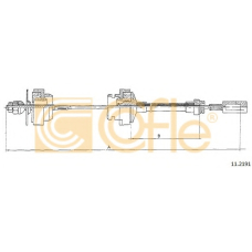 11.2191 COFLE Трос, управление сцеплением