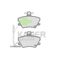 35-0415 KAGER Комплект тормозных колодок, дисковый тормоз
