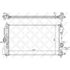 10-26027-SX STELLOX Радиатор, охлаждение двигателя