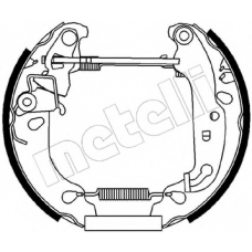51-0167 METELLI Комплект тормозных колодок