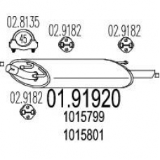 01.91920 MTS Глушитель выхлопных газов конечный