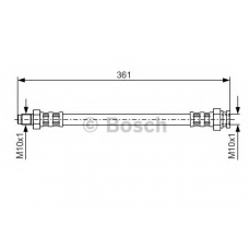 1 987 476 555 BOSCH Тормозной шланг